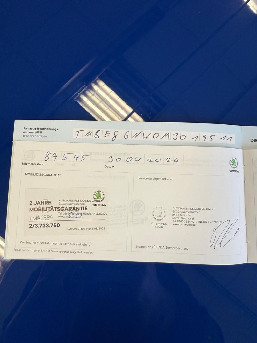 Fahrzeugabbildung SKODA Scala Drive 125 / 1.HAND/8-FACH-BEREIFT/NAVI/LED