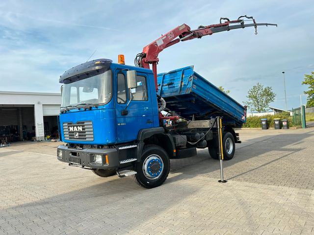 MAN 18.284*4x4Allrad*HMF 953K3*5Ausschübe*Meiller*1A