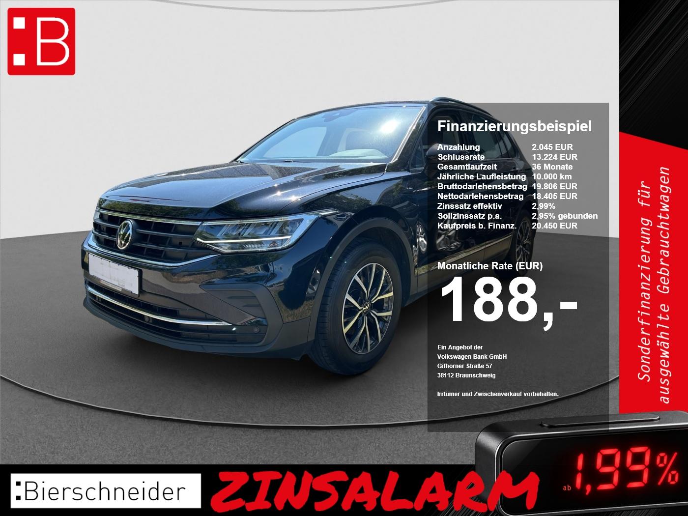 Volkswagen Tiguan 1.5 TSI Life NAVI ACC LED APP SITZHEIZUNG, миниатюра 24