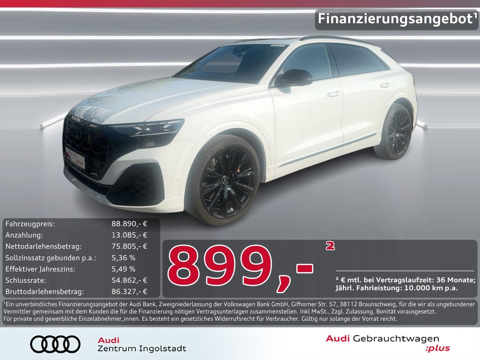 AUDI SQ8 TFSI qu HD-MATRIX Luft AHK Allradlen B&amp;O 23"