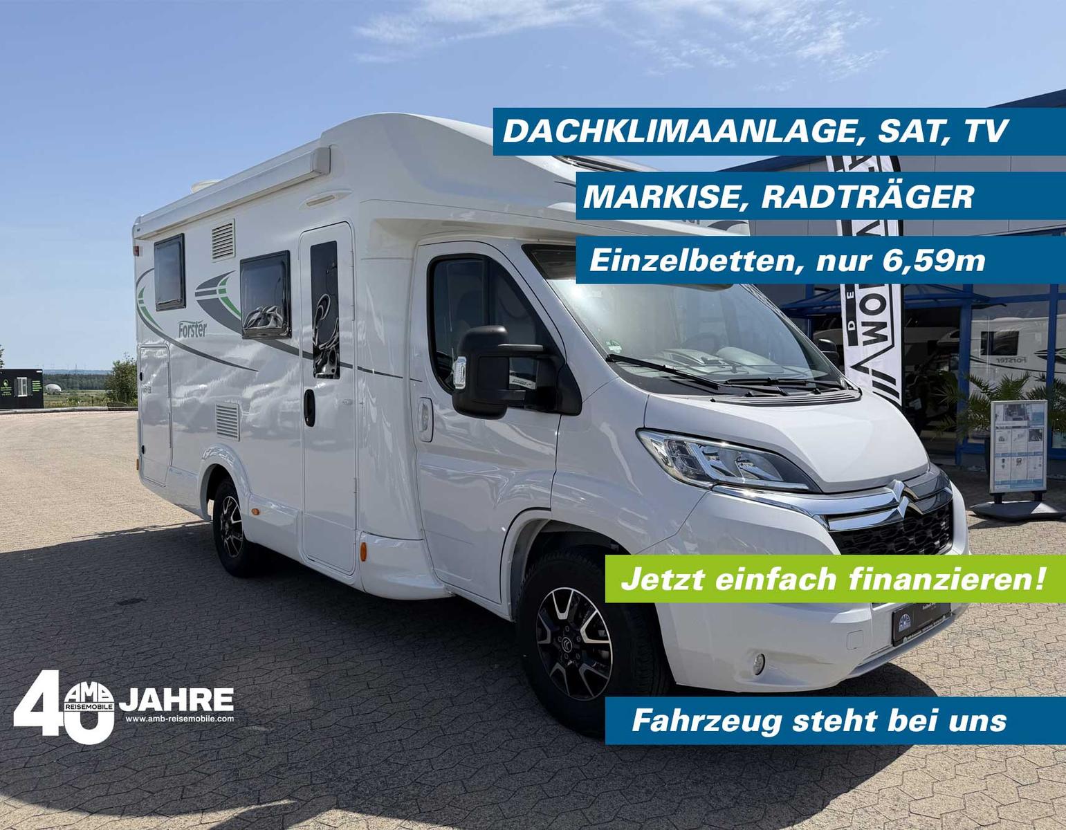 Forster T 659 EB, Dachklima, SAT, TV, Markise, Radträger