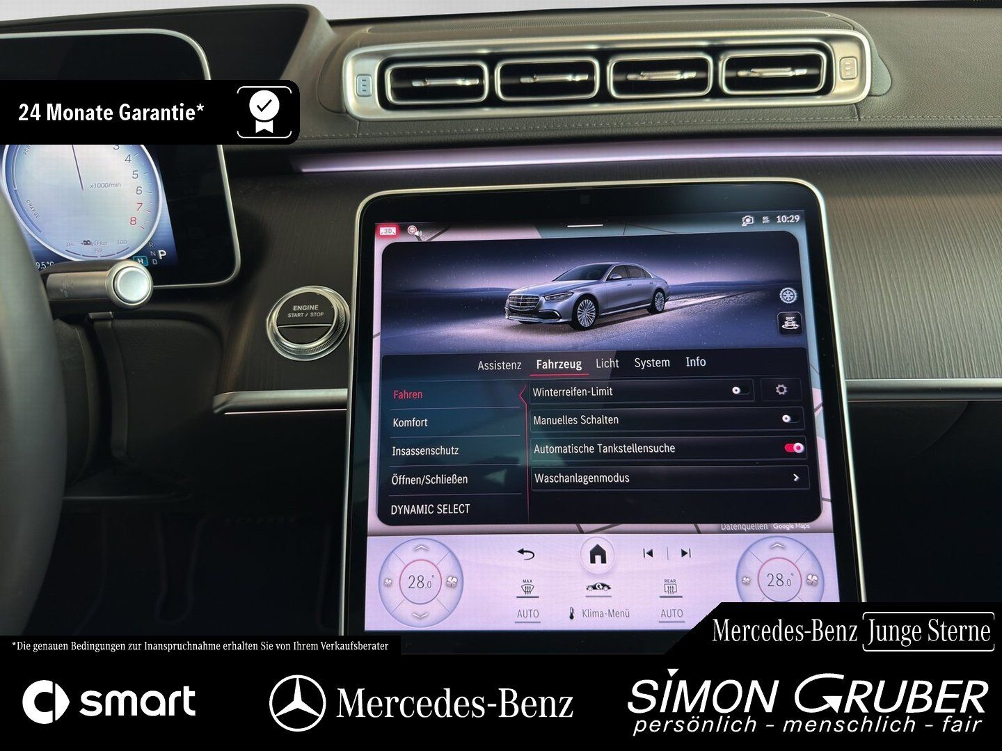 Fahrzeugabbildung Mercedes-Benz S 450 e AMG Chauffeure 4*Massage Guard 360 Burm