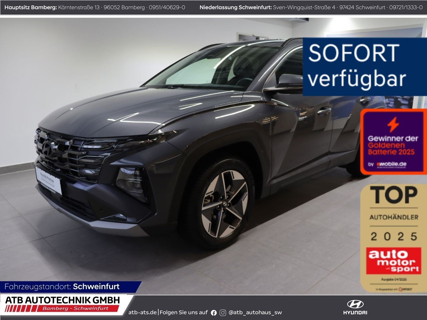 Fahrzeugabbildung Hyundai Tucson TREND PHEV 1.6 T-GDi 4WD 99,6% SOH Navi L