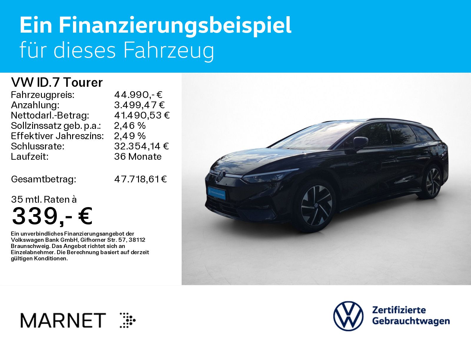 Volkswagen ID.7 Tourer Pro Navi*Wärmep.*IQ-Light*IQ-Drive*A imagem 2