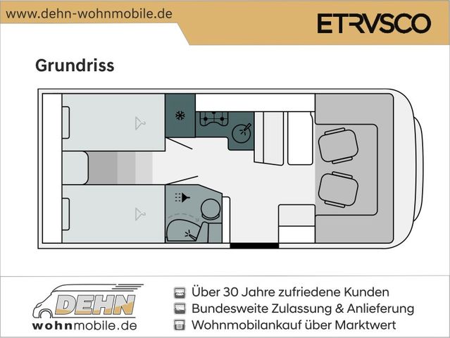 Etrusco I 6900 SB AT Markise Multimedia 6E Rahmenf.