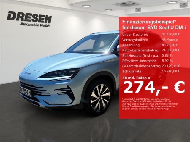 BYD Seal U DM-i 1.5 PHEV DESIGN Leder/Glasdach/LED/L