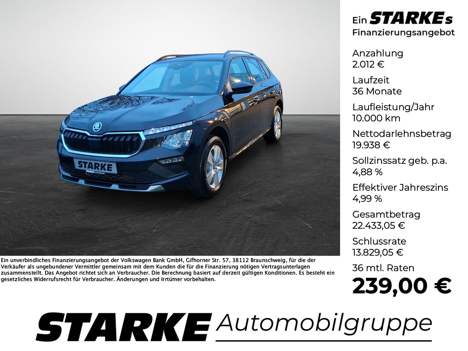 Skoda Kamiq 1.0 TSI DSG Selection  LED Kamera PDC LM T