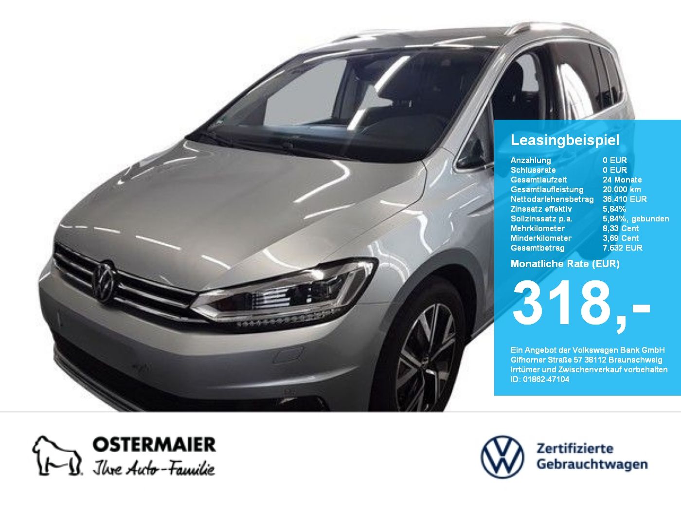 Volkswagen Touran HIGHLINE 2.0TDI 150PS DSG NP.60t.ACC.5JG.