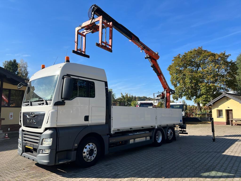 MAN 26.460 TGX *PRITSCHE + KRAN ATLAS 165* 518 t.km.