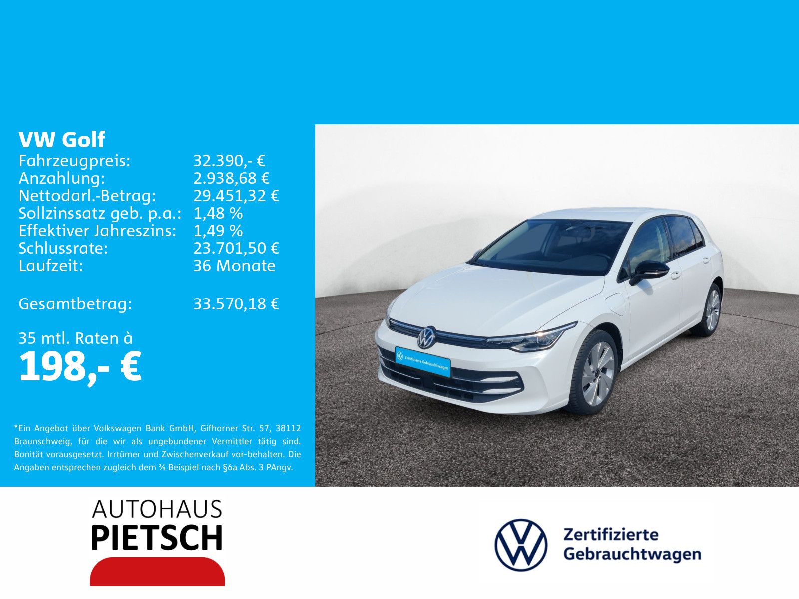 Volkswagen Golf 1.5 TSI eHybrid Goal AHK IQ.Light Travel foto 2