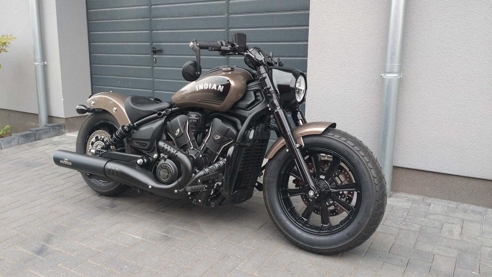 Indian Scout Bobber Lim+Tech Jekill, Tasche, Sturzbügel