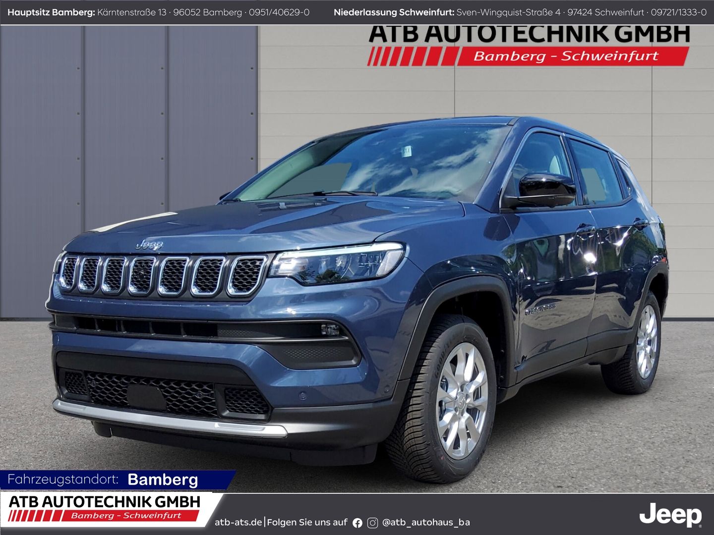 Fahrzeugabbildung Jeep Compass Altitude Kamera, Navi, SHZ, LHZ, Allwett