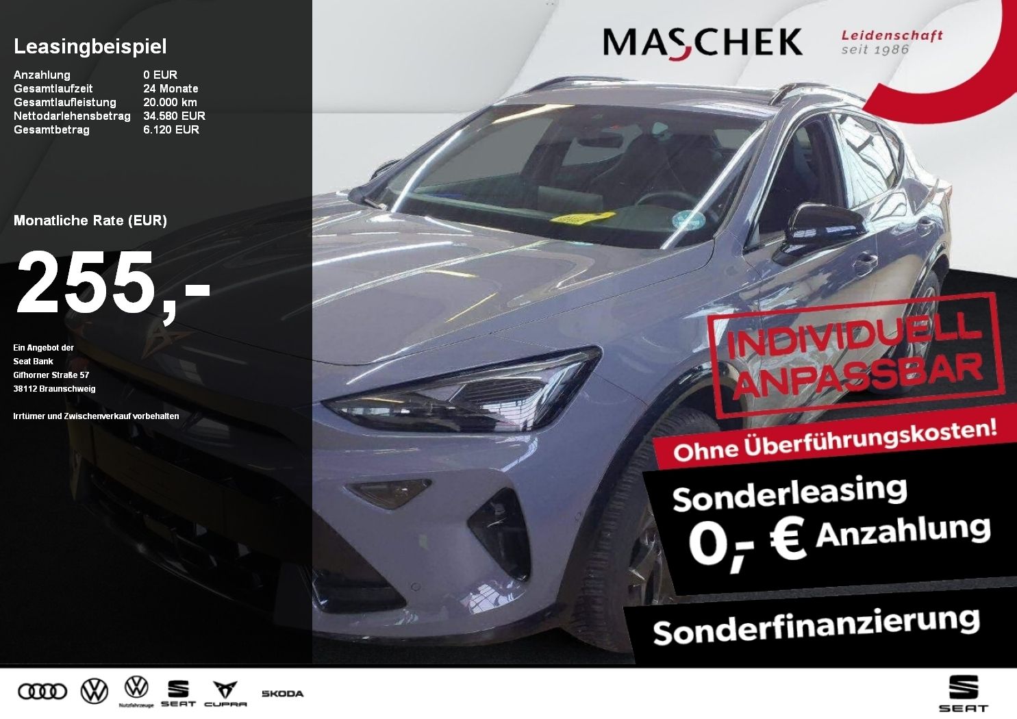 Cupra Formentor 1.5 eTSI Sonderleasing! Navi Rearview