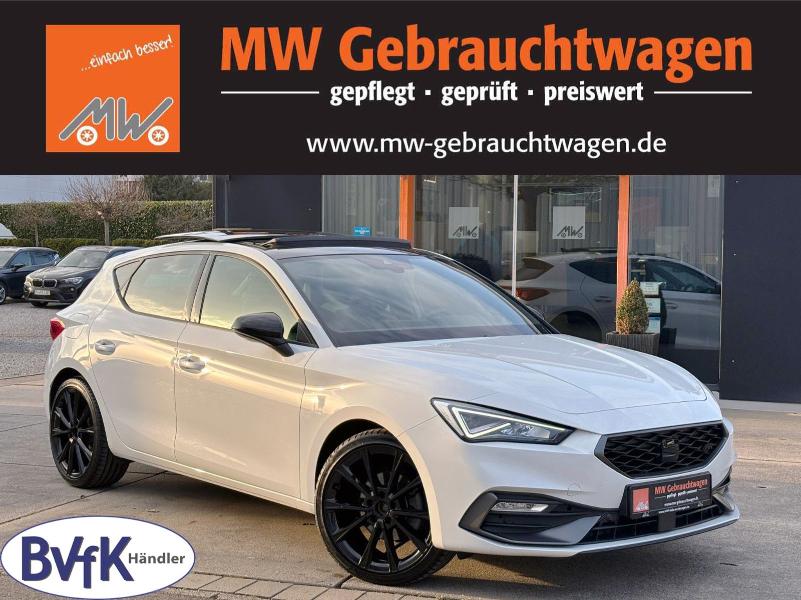 Fahrzeugabbildung SEAT Leon 1.5eTSI DSG FR LED ACC eGSD KAM CarPlay SHZ