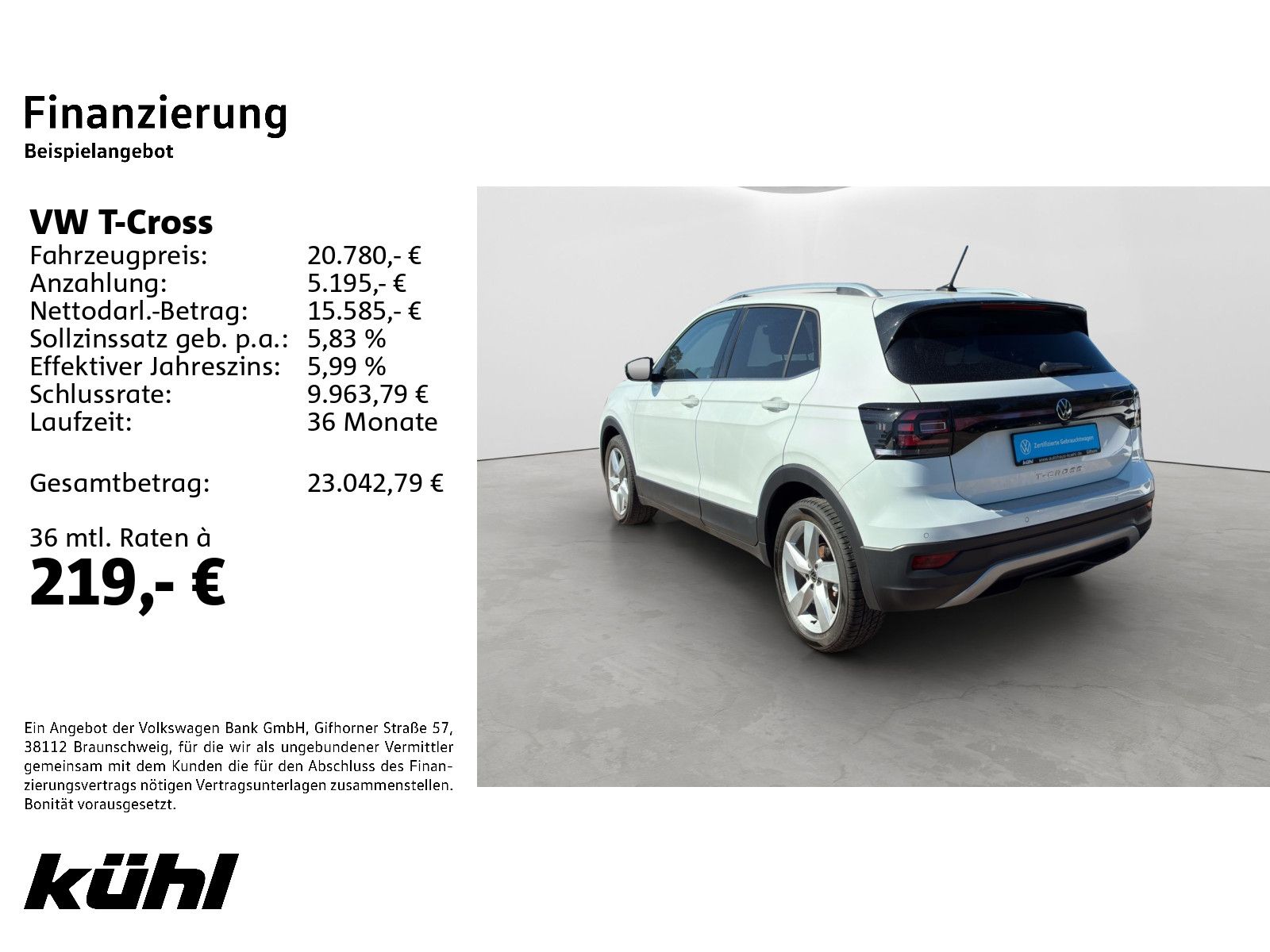 Volkswagen T-Cross 1.0 TSI DSG Style LED ACC Kamera App Nav foto 2
