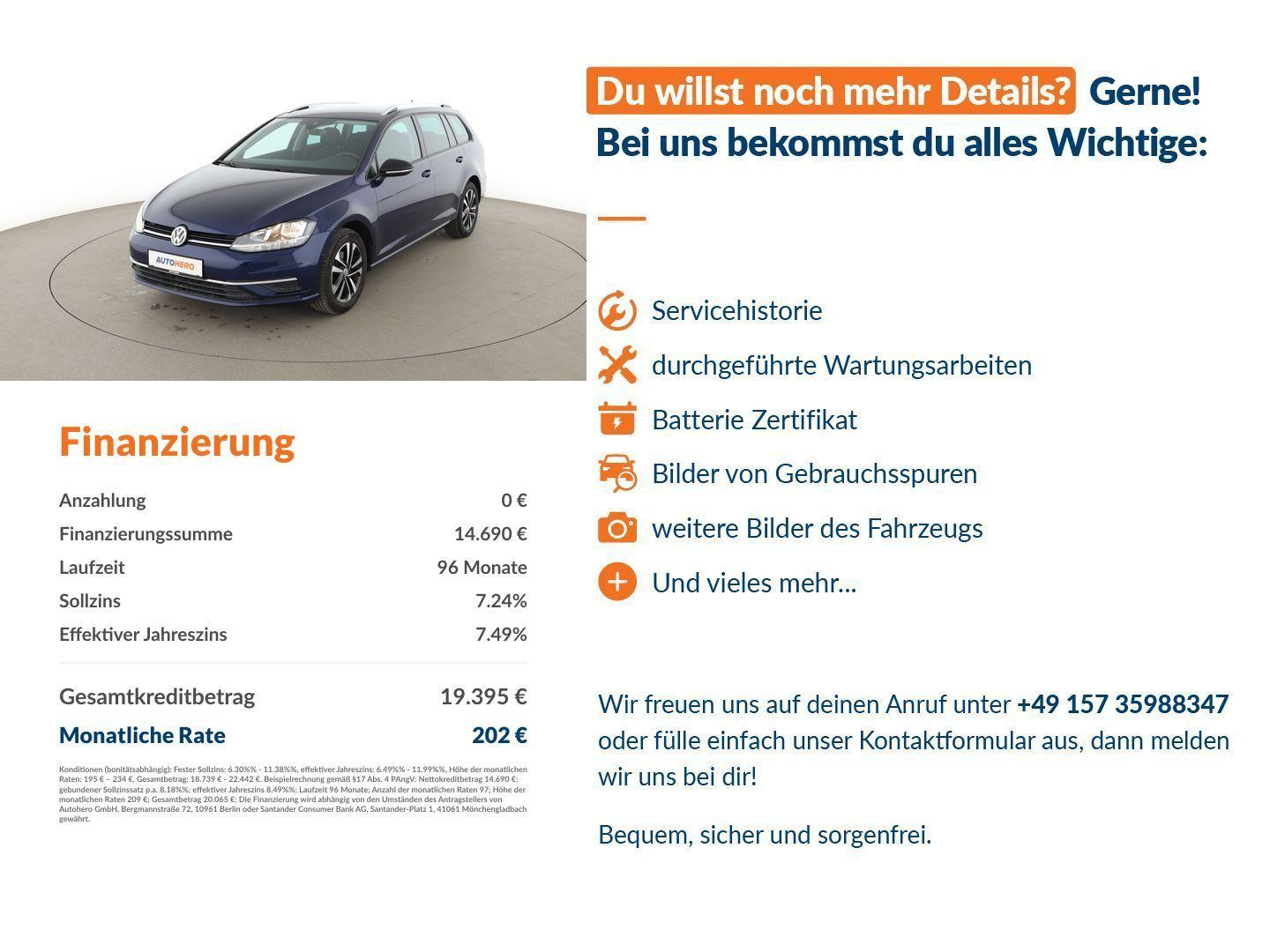 Volkswagen Golf VII 1.6 TDI IQ-DRIVE *NAVI*ACC*PDC*SHZ*ALU*, миниатюра 14