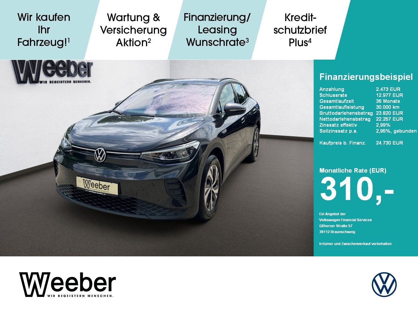 Volkswagen ID.4 Pure *KAMERA*KEYLESS*NAVI*HUD*SHZ*LED*
