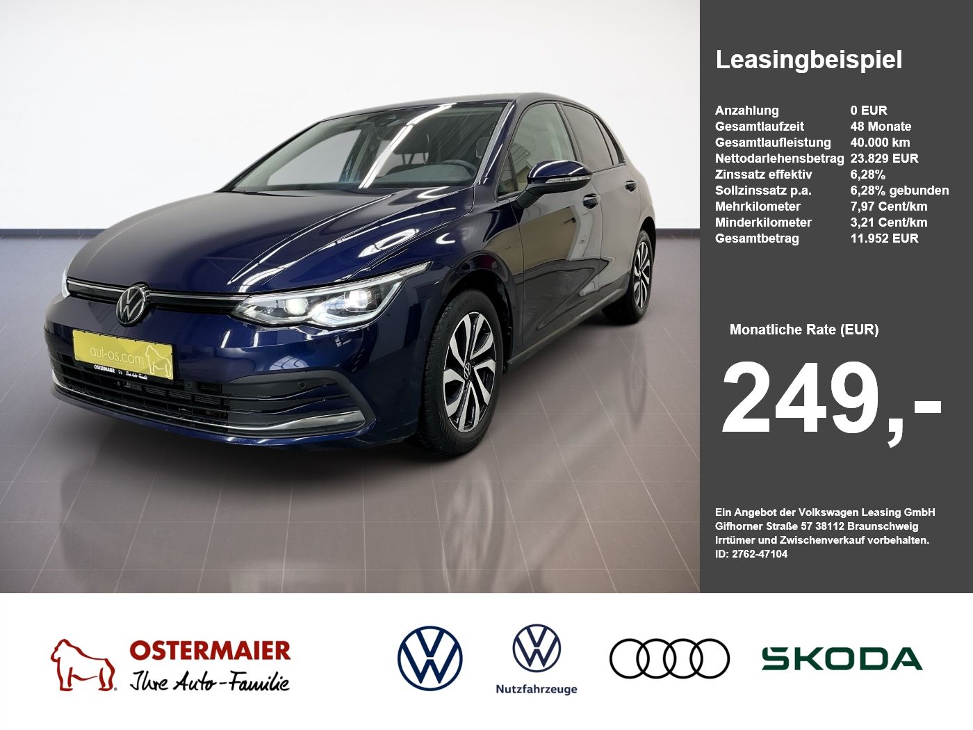 Volkswagen Golf VIII ACTIVE 1.5TSI 150PS ACC.5J-G.STHZG.NAV