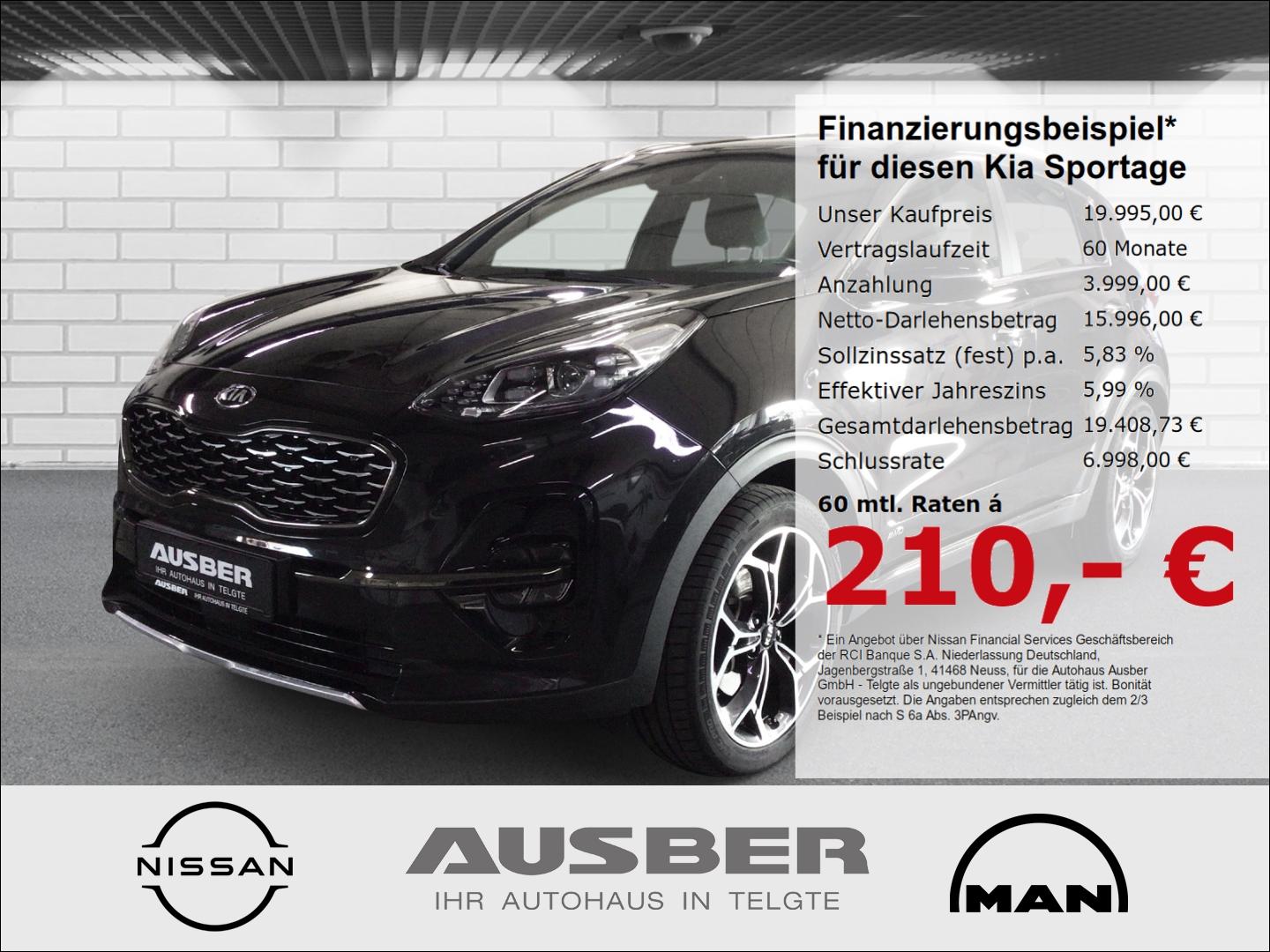 Kia Sportage GT-Line 4WD 1.6T-GDI 6MT Anhängerkupplu