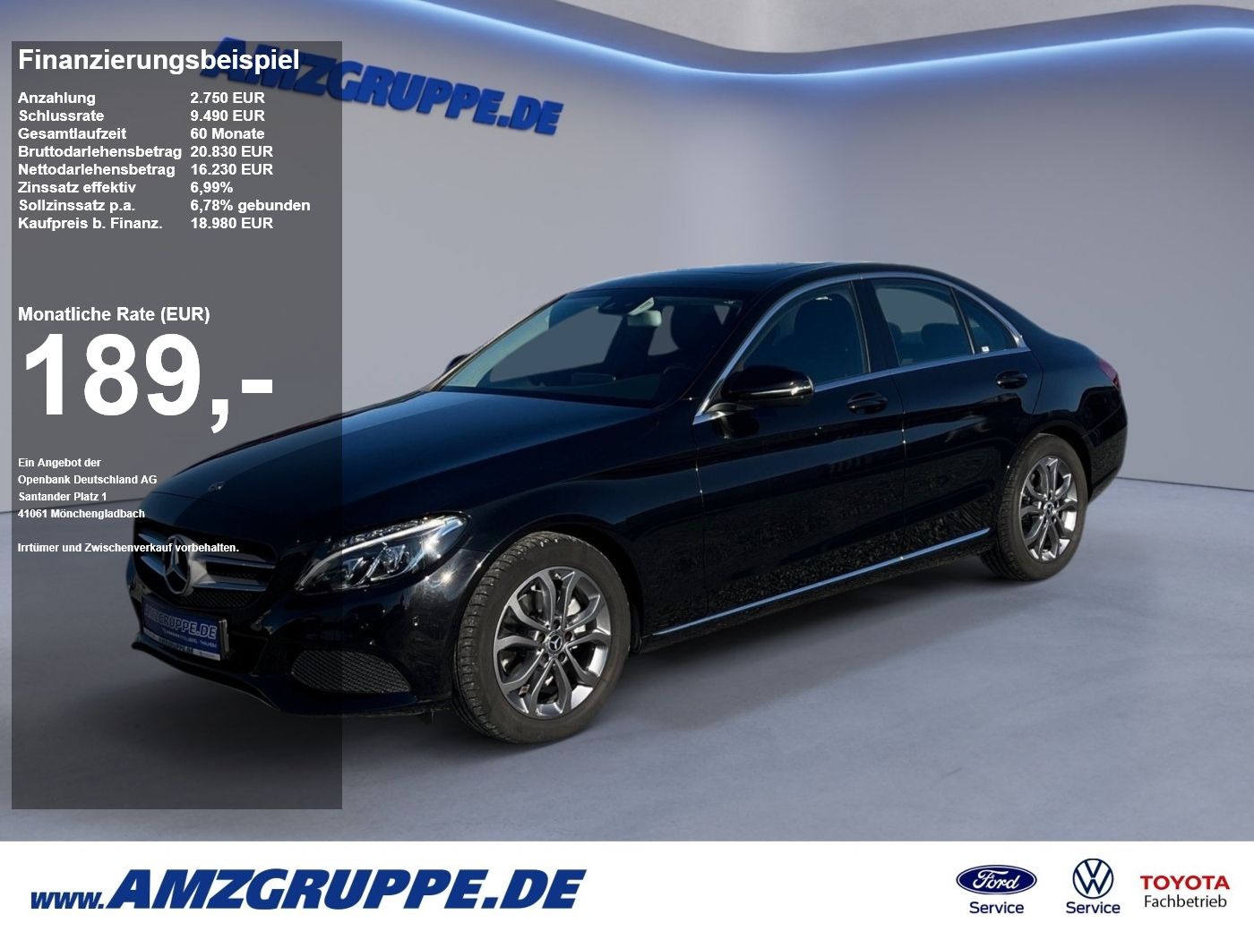 MERCEDES-BENZ C 180 Avantgarde Aut. Schiebedach+MatrixLED+Navi
