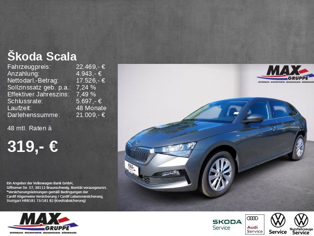 Skoda Scala Ambition 1.0 TSI DSG+LED+KAMERA+NAVI+PDC+C