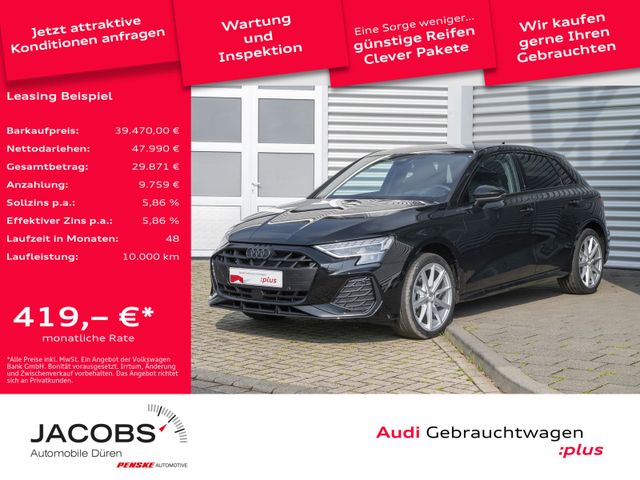 Audi A3 Sportback 35TDI S line/Black+/ACC/Navi+/LED