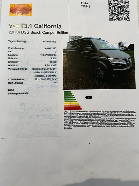 Volkswagen T6 California