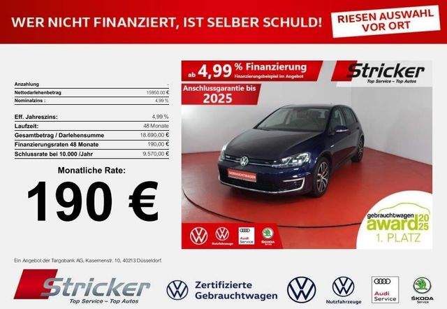 Volkswagen e-Golf 190,-ohne Anzahlung Navi Klima