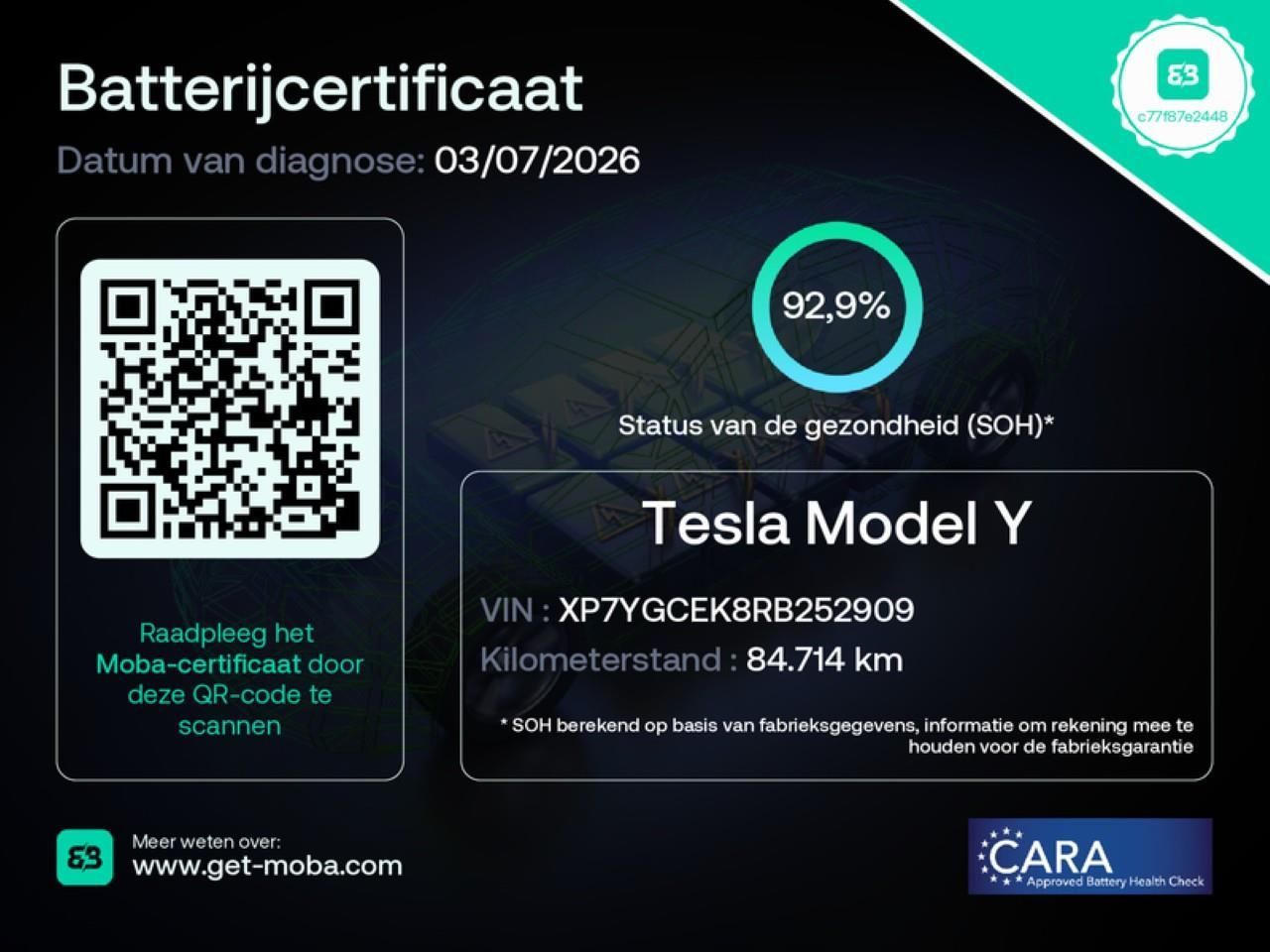 Tesla Model Y Long Range AWD 351pk 92,9% SoH [ Weiß LE imagem 2