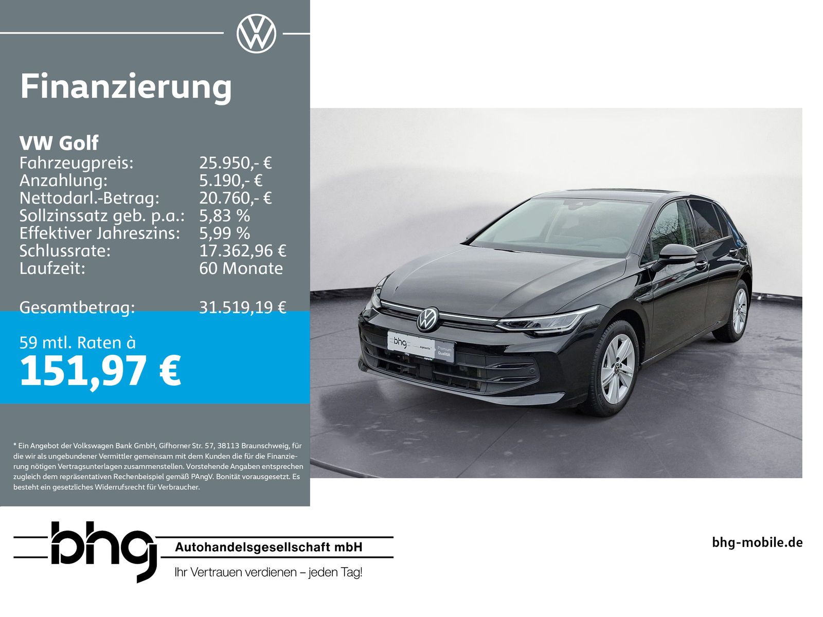 Volkswagen Golf 2.0 TDI DSG Life
