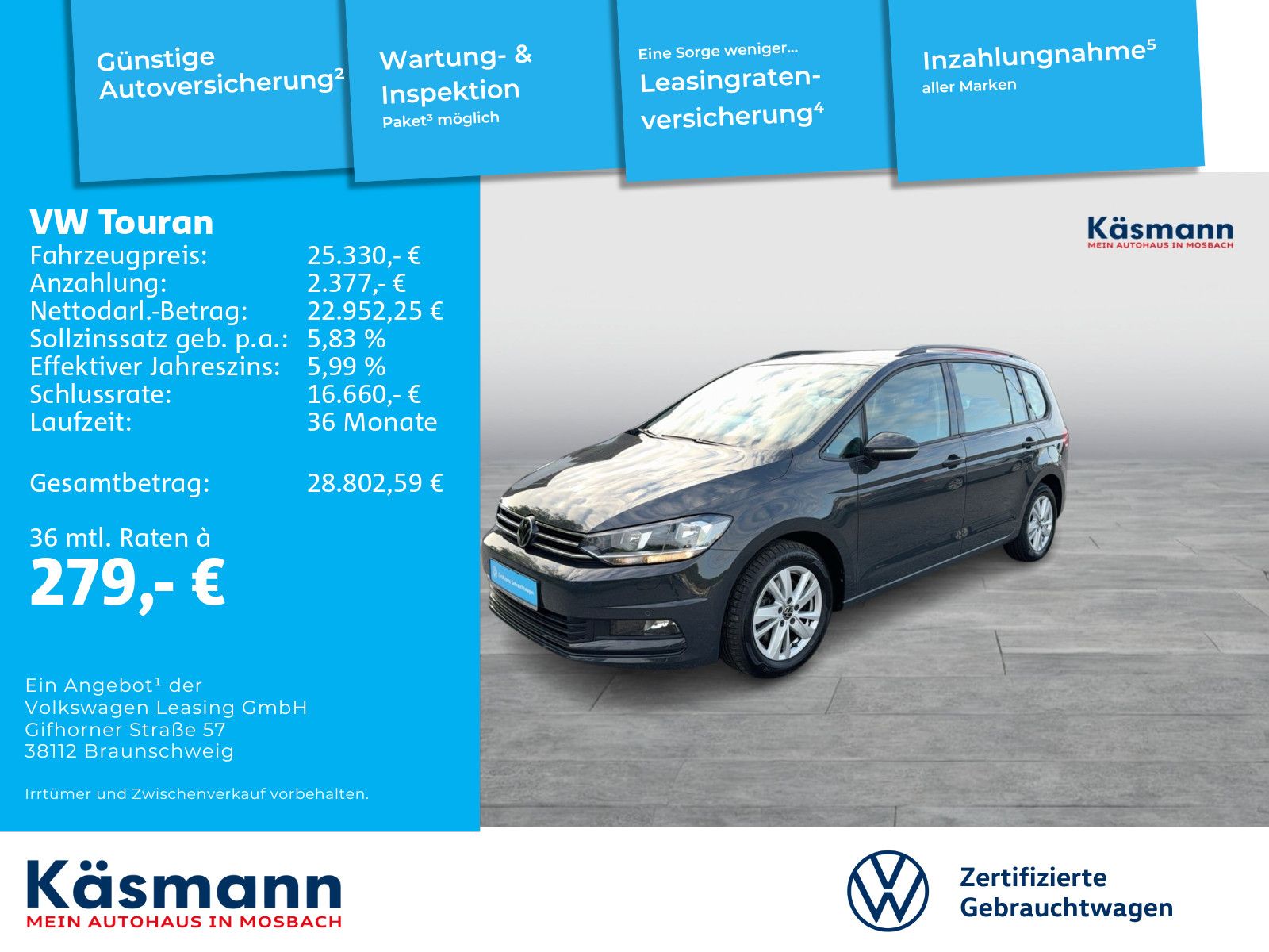 Volkswagen Touran Comfortline 2.0TDI DSG AHK NAVI KAM ACC foto 2