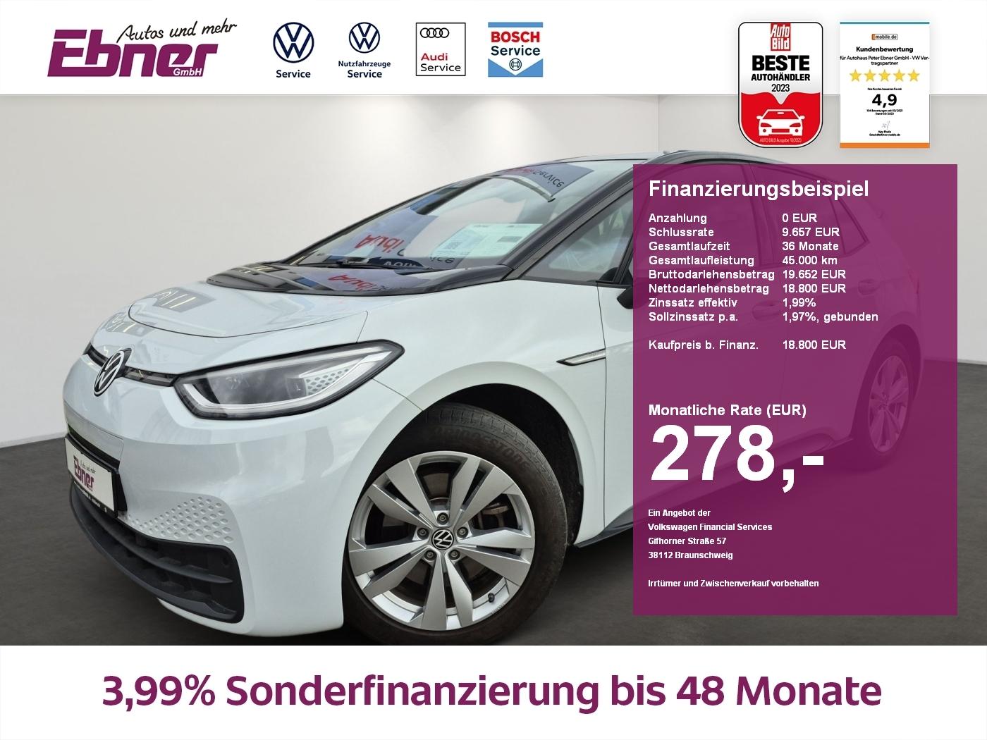 Volkswagen ID.3 STYLE ACC+CCS+MATRIX+KEYLESS+KAMERA+NAVI+AP