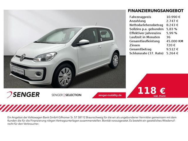 Volkswagen up! 1.0 VW Connect Klimaanlage Sitzheizung