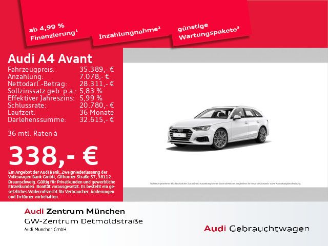 Audi A4 Avant 45 TFSI qu. S tronic S line Pano/B&O/Na