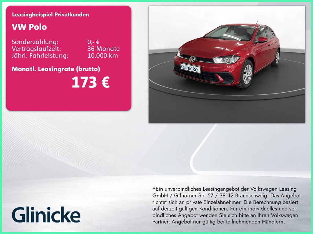 Polo 1.0 TSI Life LED Navi PDC vo+hi Sitzhz. DAB