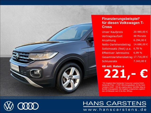 Volkswagen T-Cross 1,0 TSI Style AHK Tempomat Navi Vorbe.