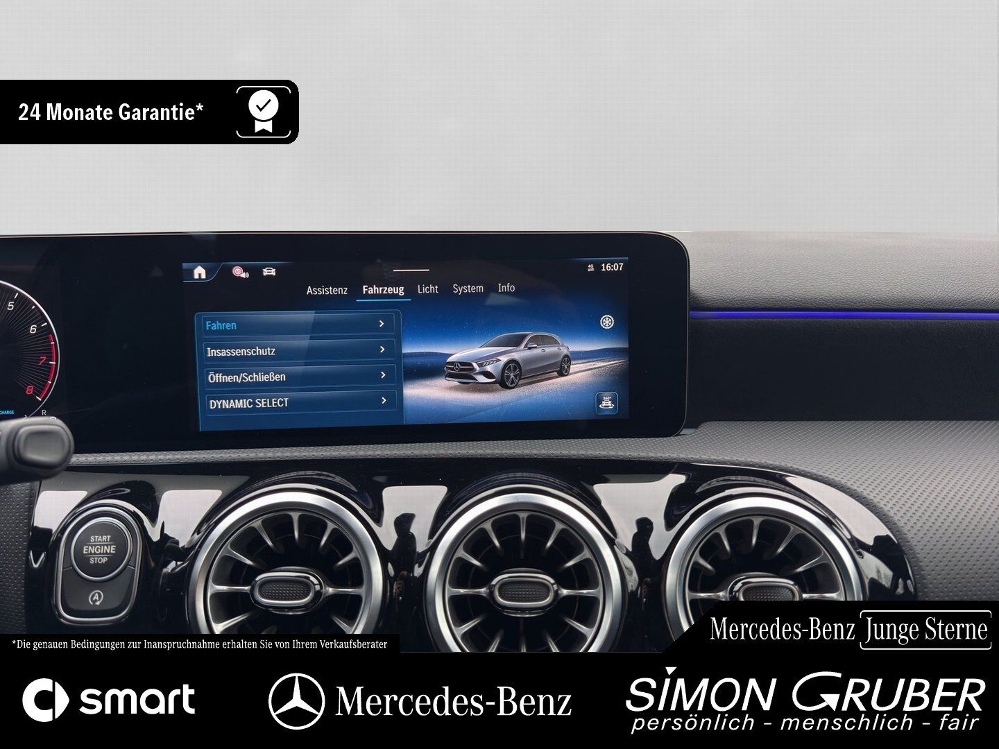 Fahrzeugabbildung Mercedes-Benz A 200 AMG Line KeyGo MBeam Kamera Ambi Distronic