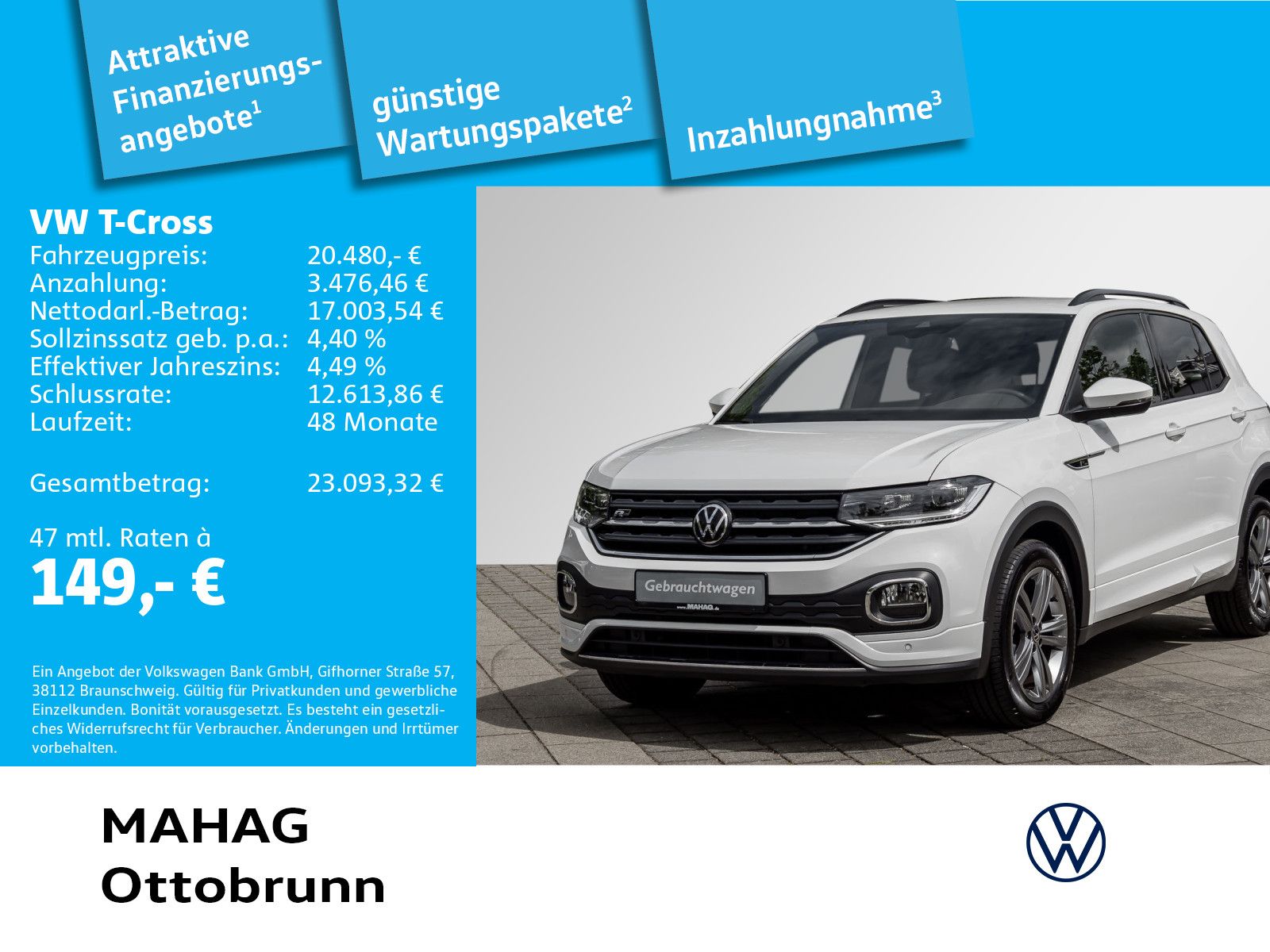 VW T-Cross R-Line 1.0 TSI LED Navi Sitzhz ParkPilot