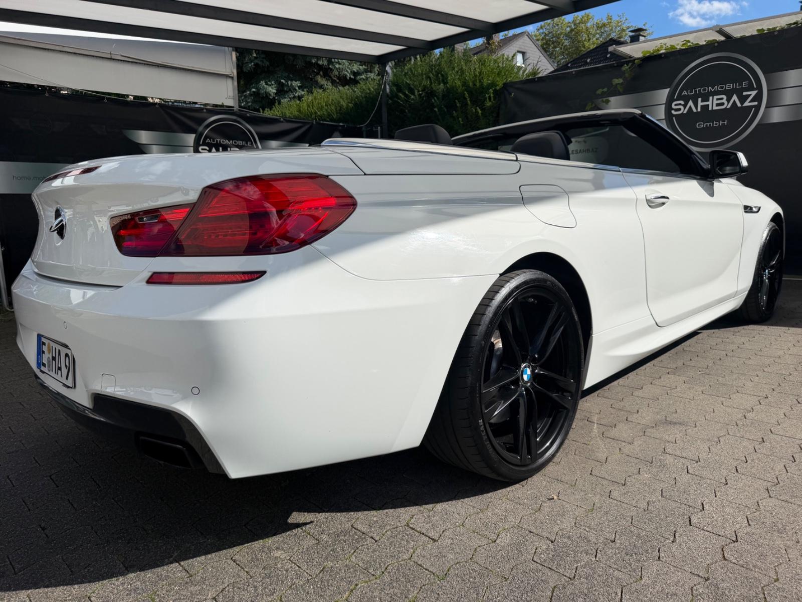 BMW Série 6 650i Cabriolet Pack M Sport | 405 ch | BVA | Son Bang & Olufsen | Affichage tête haute | Caméra 360° | Sièges ventilés | Keyless
