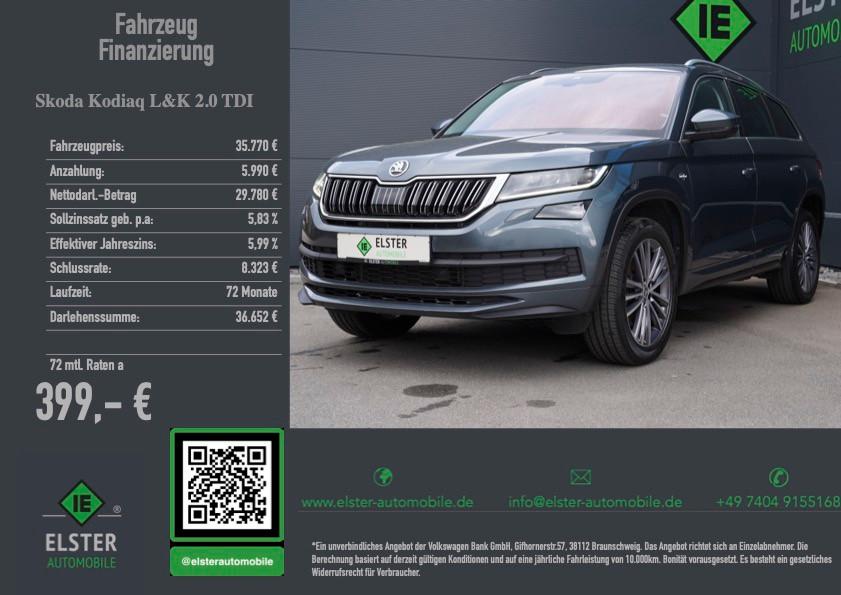 Skoda Kodiaq L&K 4x4,Standh,AHK,Leder,LED,