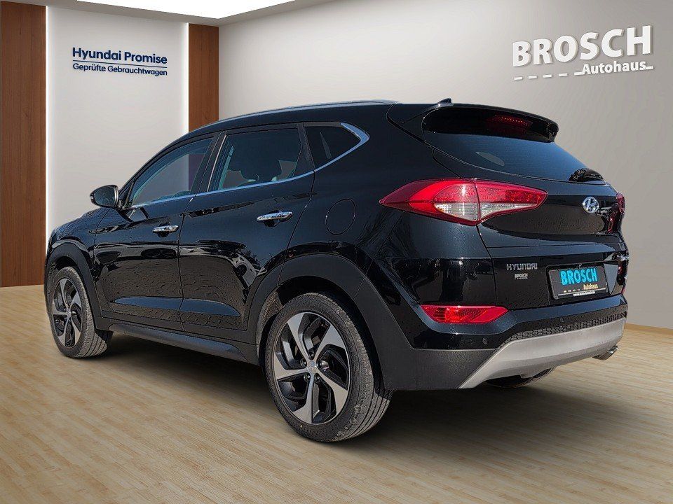 Fahrzeugabbildung Hyundai TUCSON 1.6T 4WD PREMIUM GARANTIE NAVI+KAM+4xSHZ+