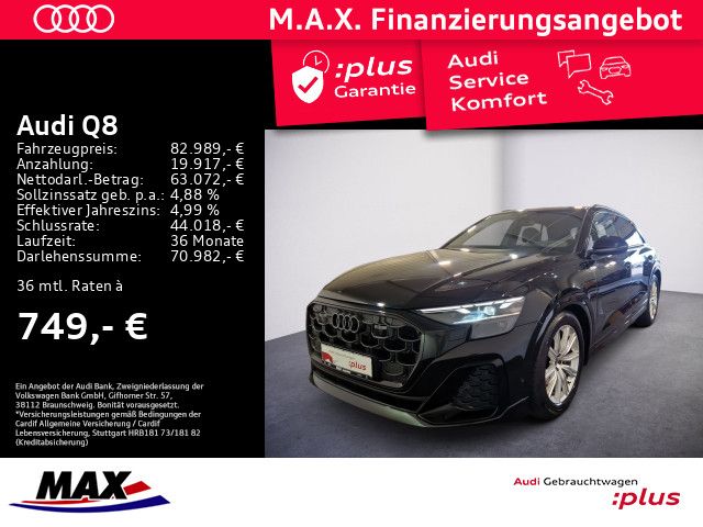 Q8 50 TDI QUATT S LINE MATRIX+LUFT+PANO+AHK+HUD+