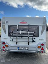 LMC 715 K, Klima, Markise, Zelt ,Fahrradträger  - LMC Etagenbett Wohnwagen