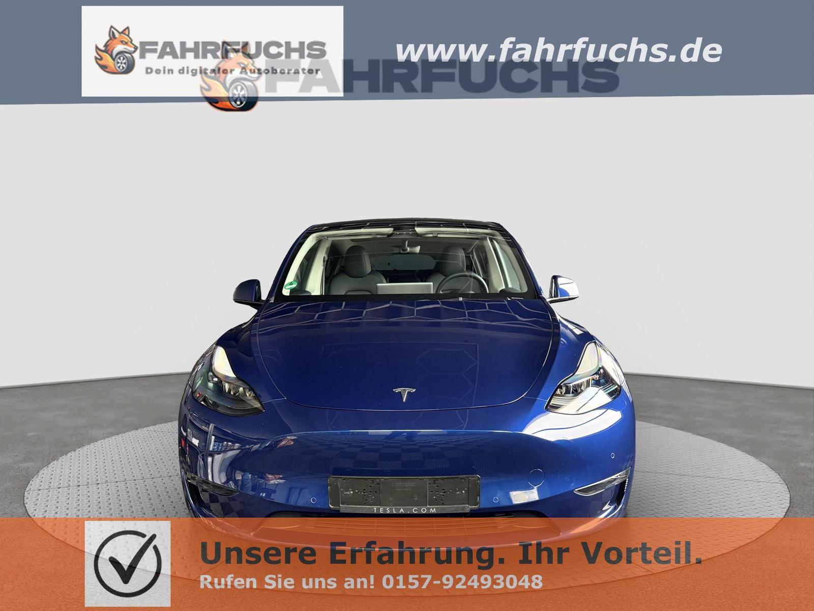 Tesla Model Y Long Range AWD, Garantie, 8-fach bereift