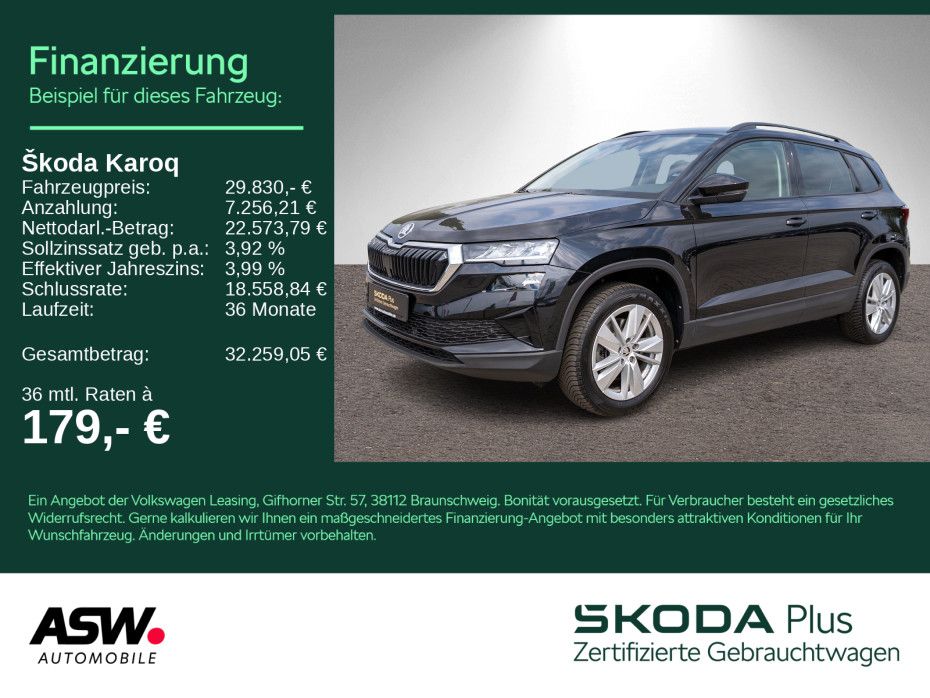 Skoda Karoq Selection 1.5 TSI DSG LED Navi RFK ACC SHZ