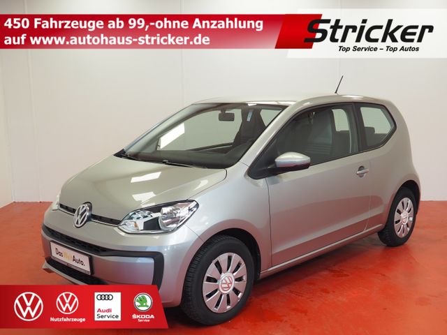 Ein Volkswagen up der zum Leasing angeboten wird.