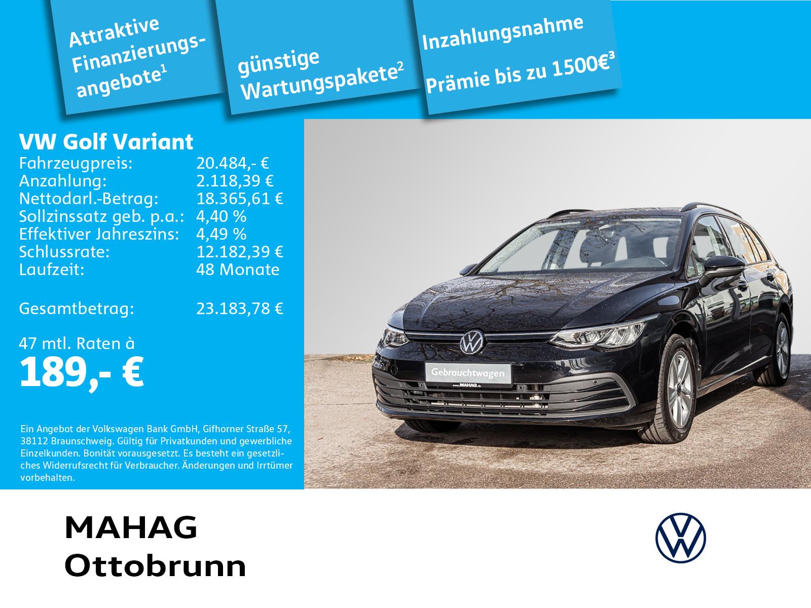 Volkswagen Golf VIII Variant Life 2.0 TDI AHK LED Navi Park