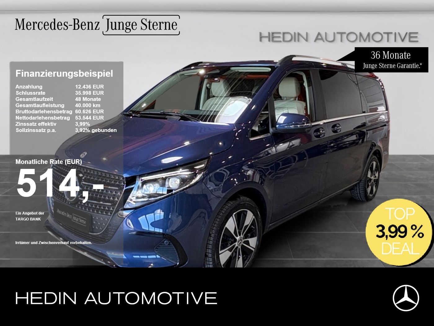 Mercedes-Benz V 250 d AVANTGARDE Lang DISTR AHK BURM 360°NAVI