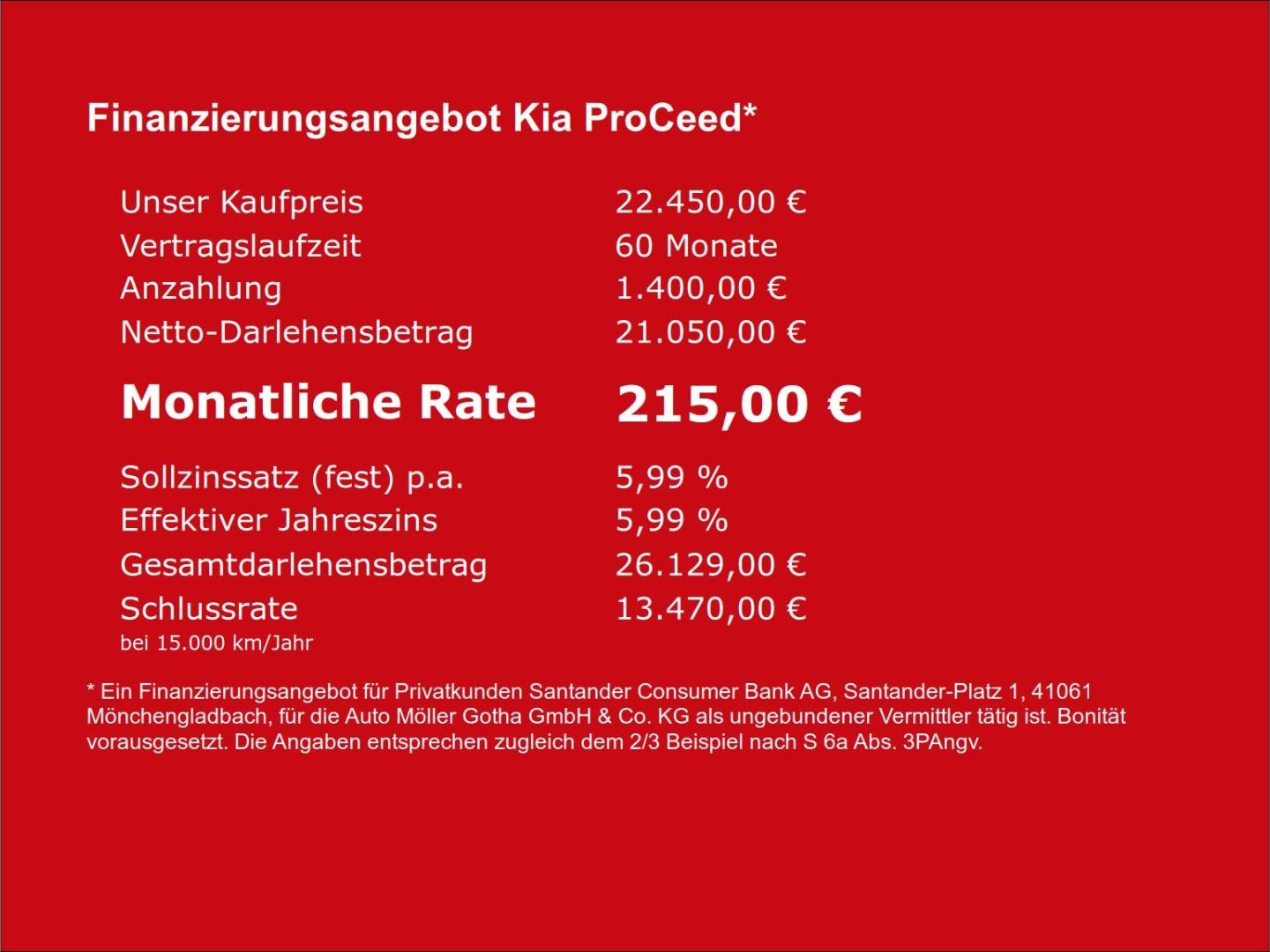 Kia ProCeed 1.6T DCT7 GT Navi Komfort el.Sitz Memory