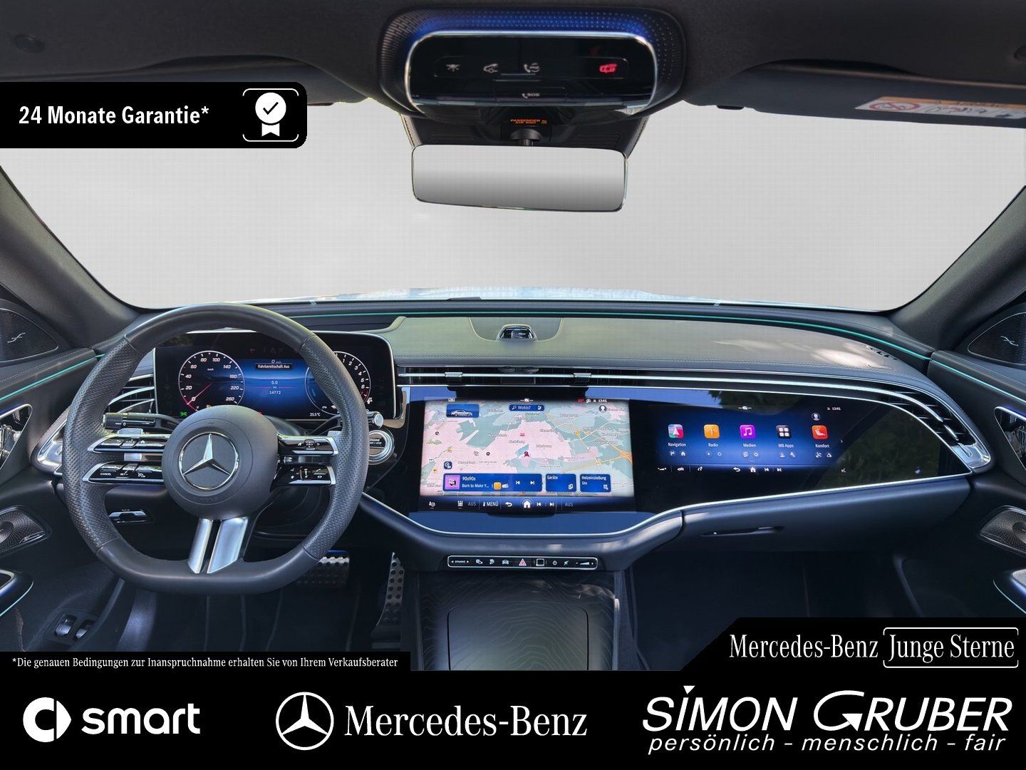 Fahrzeugabbildung Mercedes-Benz E 300 e AMG Pano Superscreen Sitzklima HUD Burm